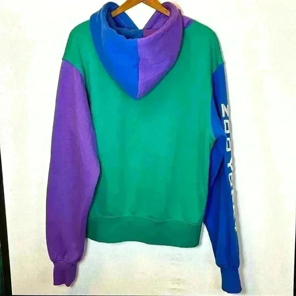 Zoo  York Medium Hooded Sweater Embroidered Long Sleeve Soft Cotton Blend Color - Picture 2 of 7